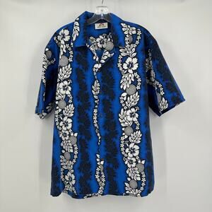 Best Look Mens Shirt Size L Hawaiian‎ Aloha Tropical Bold Vintage Island Vibes